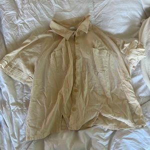 Cream button down